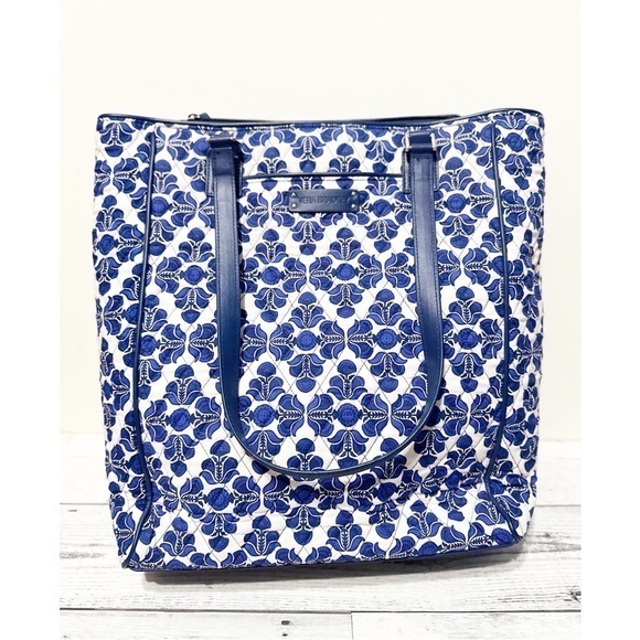 Vera Bradley Blue Cobalt Tile Tote Purse Nwot